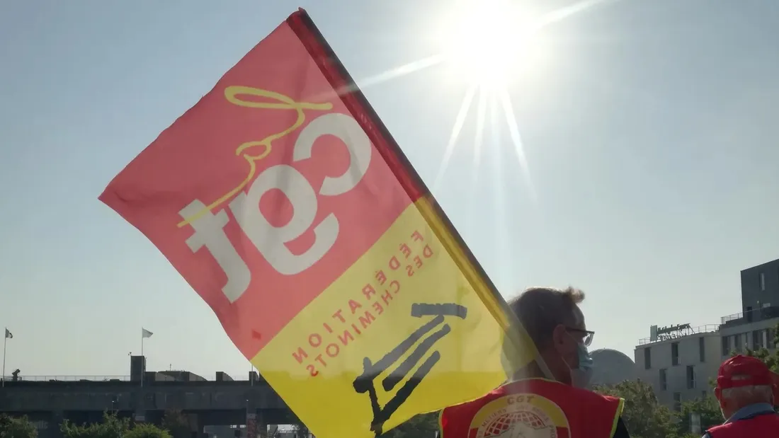 La CGT, lors d'une manifestation à Saint-Nazaire